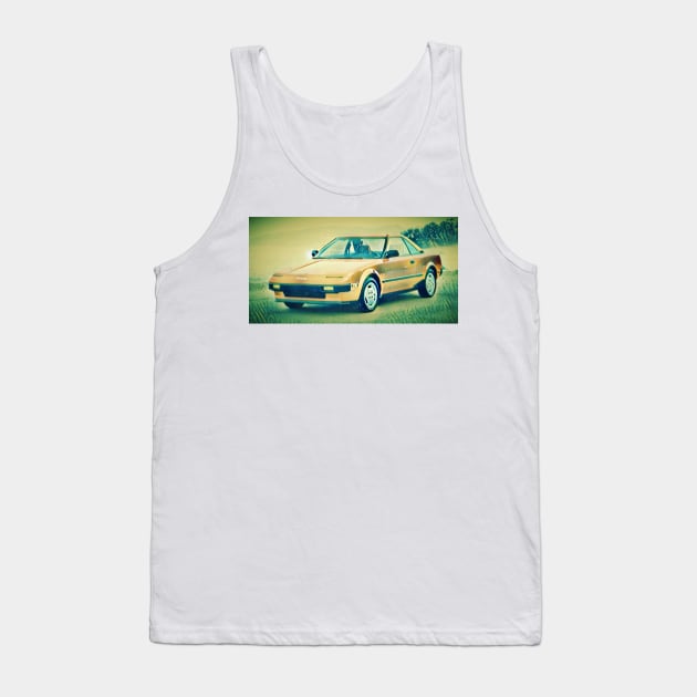 Classic Toyota MR2 AW11 Tank Top by IainDesigns